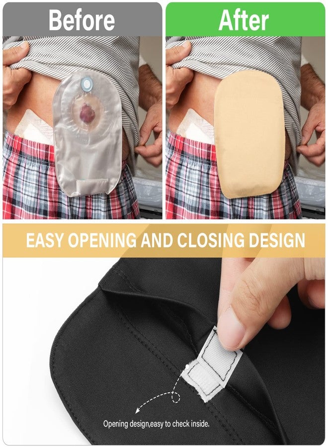 Sosation 8pcs Ostomy Bag Cover Colostomy Pouch Cover Lightweight Odor Control Stretchy Bag Washable Pouch Liner for Women Men Reusable Care Protector Supplies - Image 5